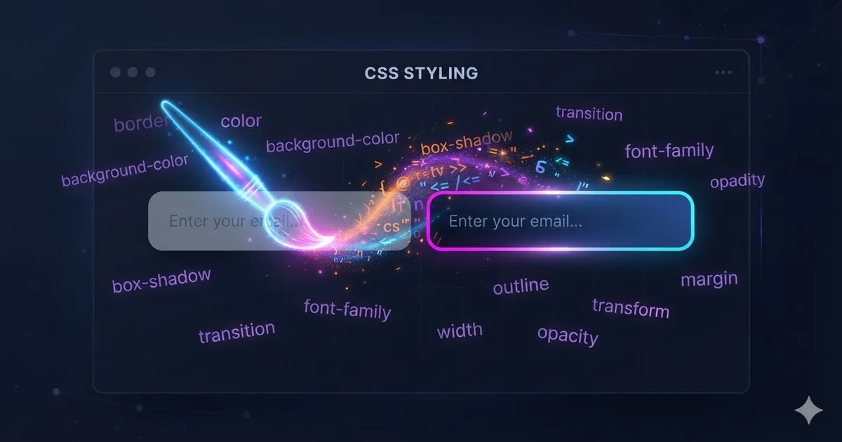 How to format an HTML input field with CSS